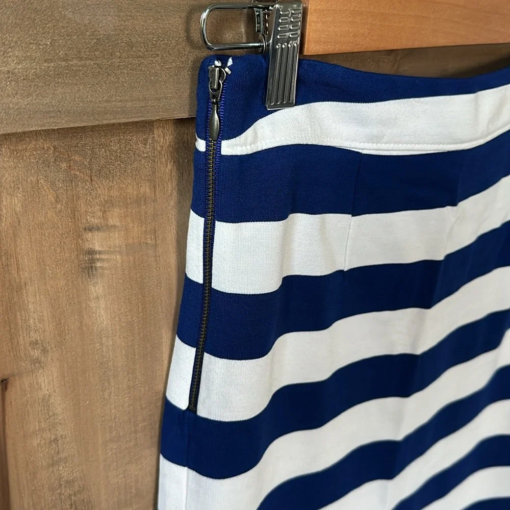 Banana Republic Striped Stretch Pencil Skirt